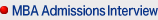 MBA Admissions Interview